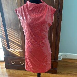 Elegant Pink Sequin Dress